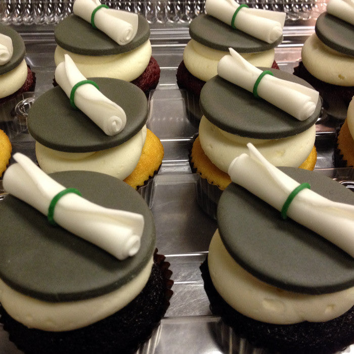 Graduation Diploma Custom Cupcakes