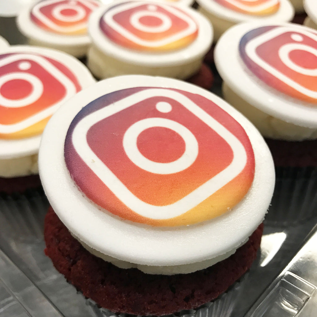 Instagram Icon Logo Custom Cupcakes
