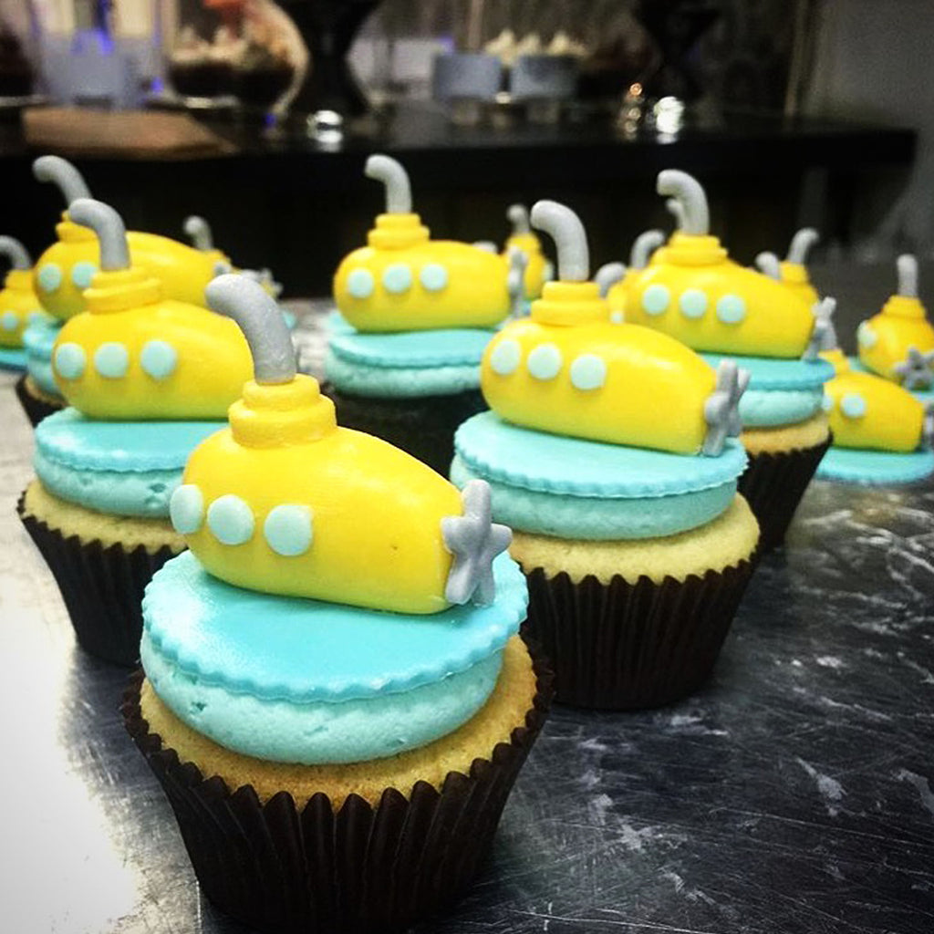 Yellow Submarine Custom Cupcakes