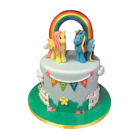 Rainbow Dash Cake