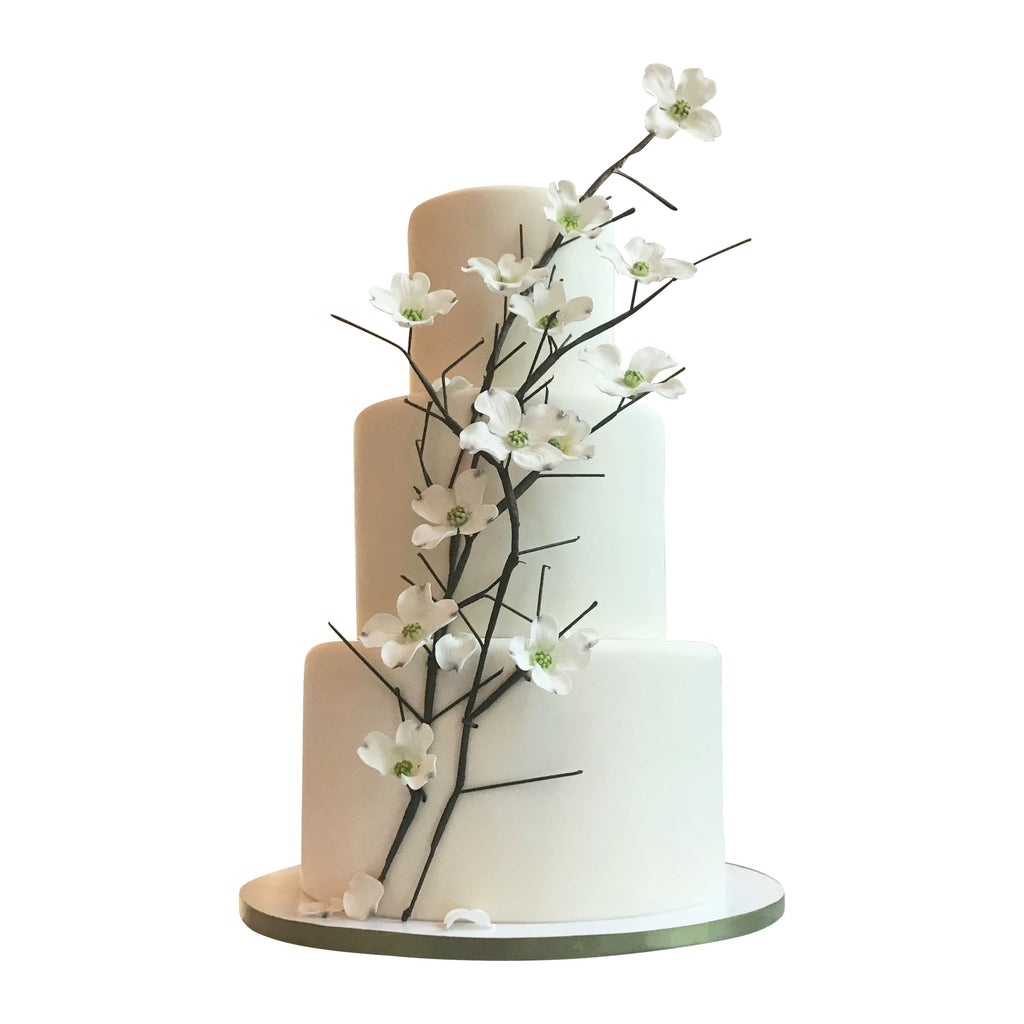 Light Ivory Dogwood Cake