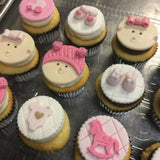 Sweet Baby Pink Custom Cupcakes
