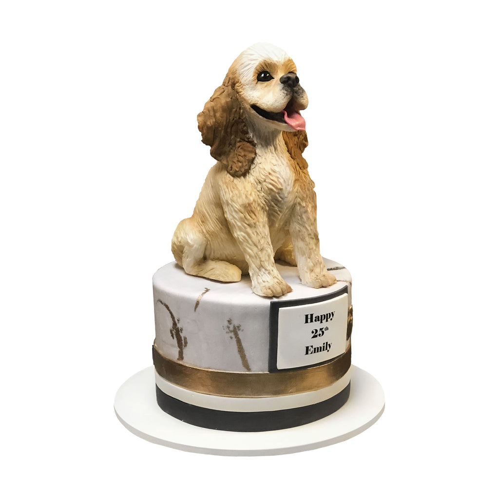 The Golden Puppy Cake