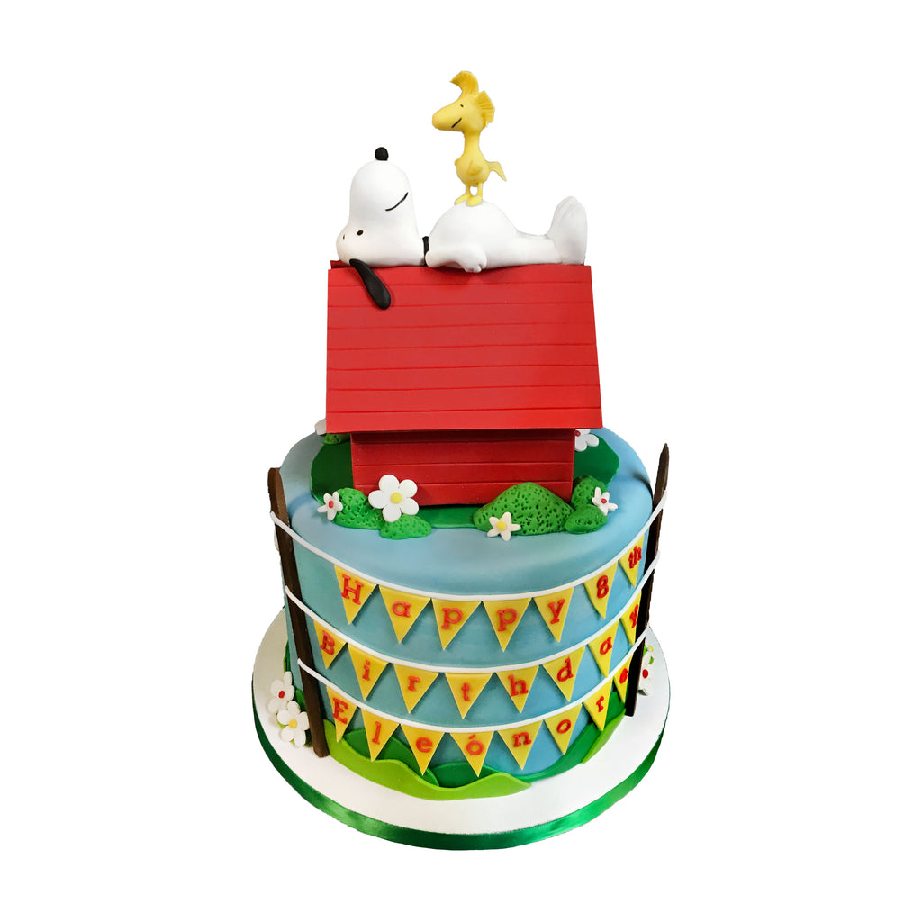 Snoopy and Woodstock Cake