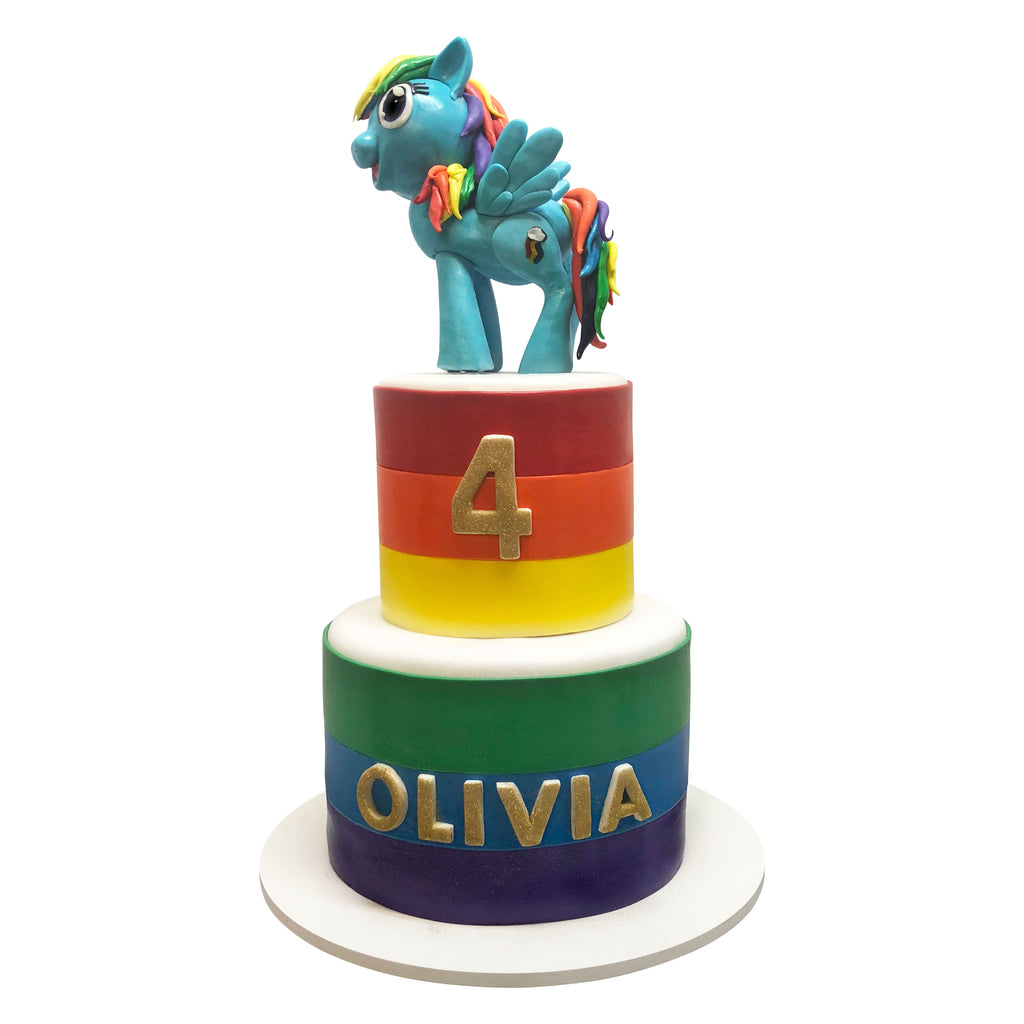 Rainbow Dash Cake