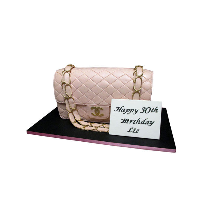Pink chanel purse cake 🥰 #chanel #pursecake #caketiktok #cake #cakede