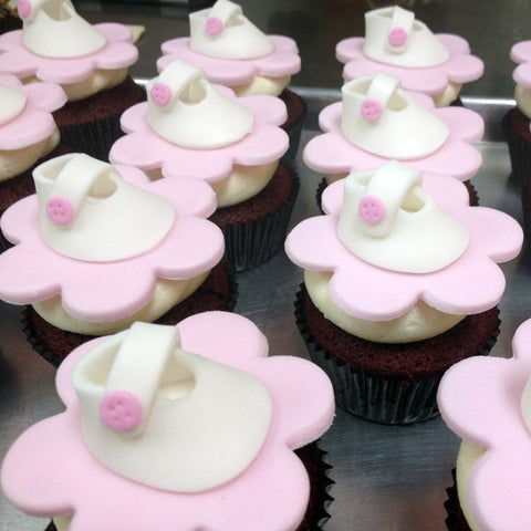 Sweet Baby Pink Custom Cupcakes