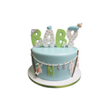 Baby Clothesline Shower Cake