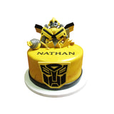 Transformers Bumblebee Cake