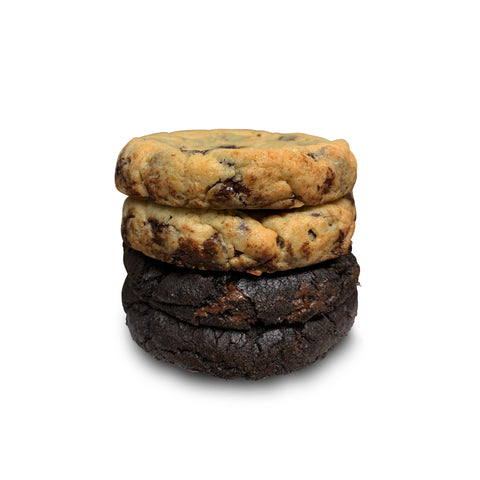 "Dark Horse" Salted Double Chocolate Chip Cookies - 4 Pack